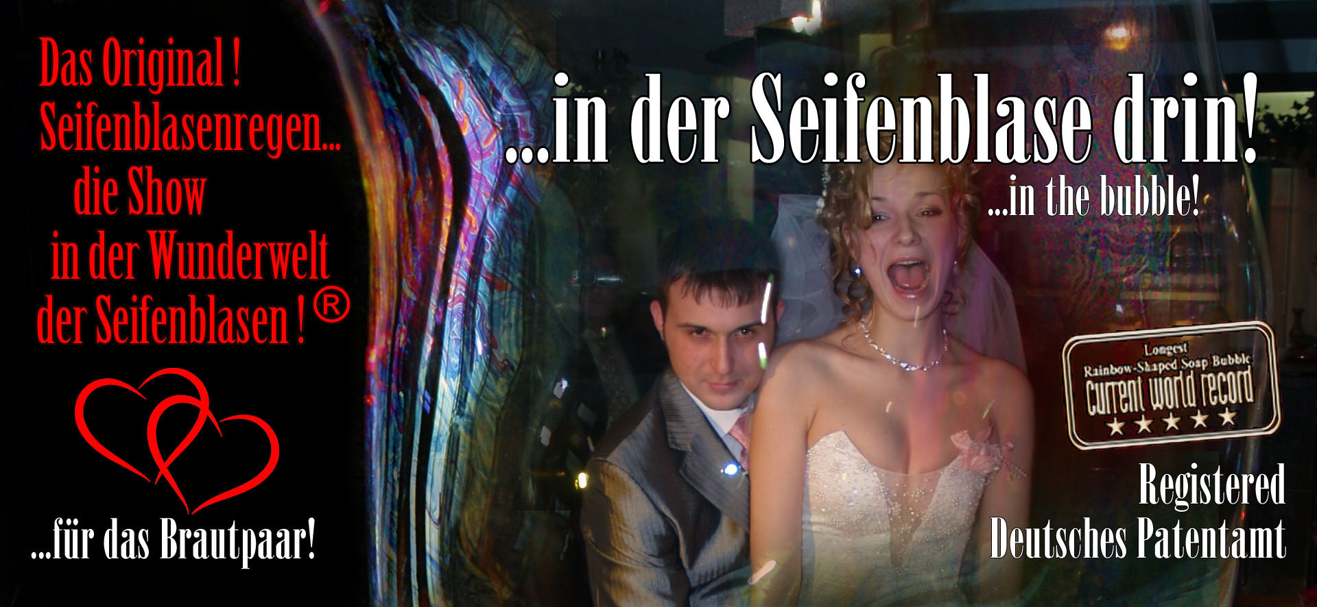 Seifenblasenshow fuer Hochzeit buchen